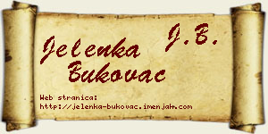 Jelenka Bukovac vizit kartica